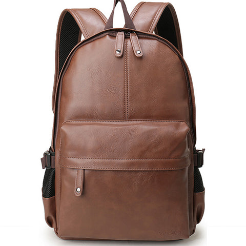 Casual Leather School Backpack