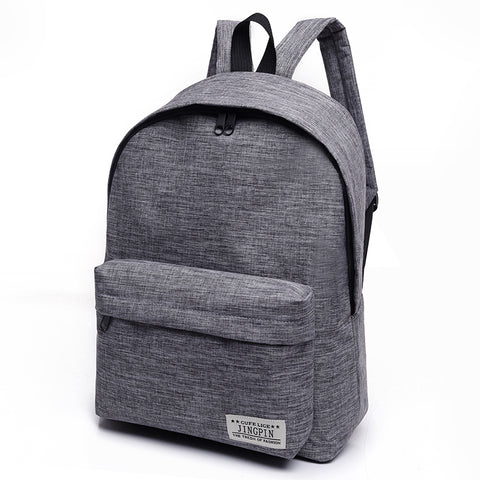 Bacisco Canvas Backpack Women Men Large Capacity Laptop Backpack Student School Bags for Teenagers Travel Backpacks Mochila