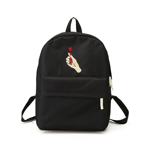 Heart Canvas Backpack