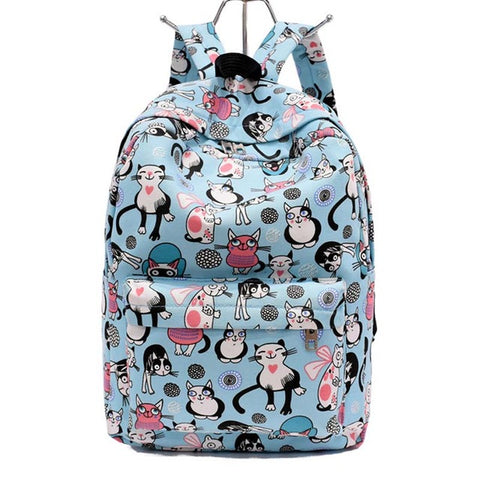 Canvas Backpack School Bag