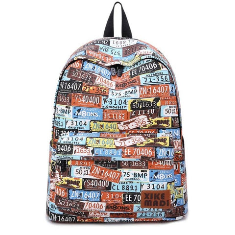 Canvas Backpack School Bag
