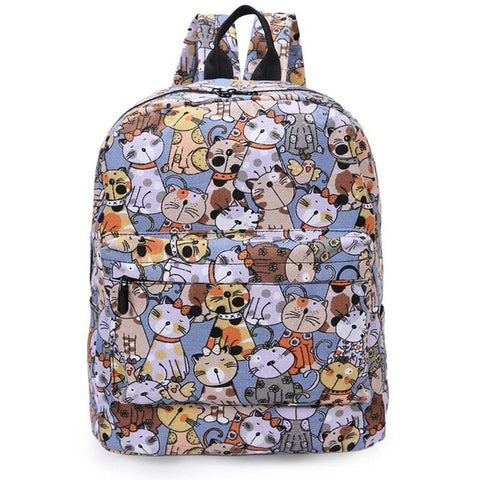 Canvas Backpack School Bag